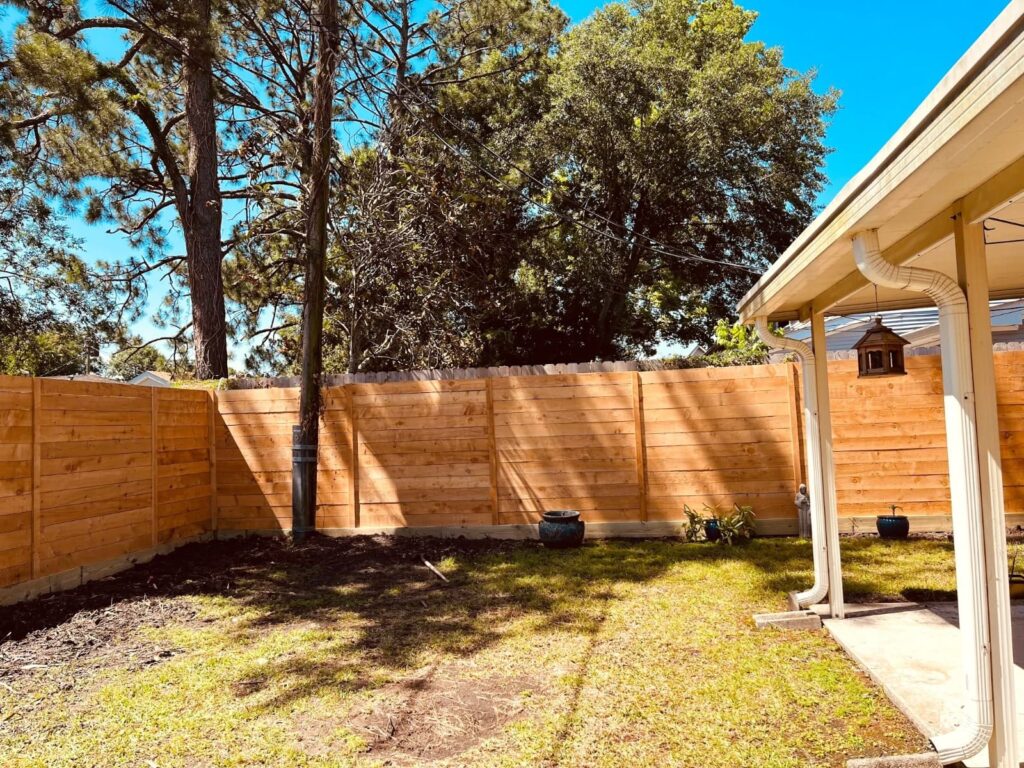 fence new orleans - zuppardos renovation - cedar fence